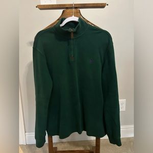 Men Polo Ralph Lauren Dark Green Quarter Zip